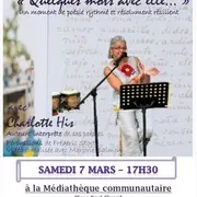 Vernissage en poésie avec Charlotte His 