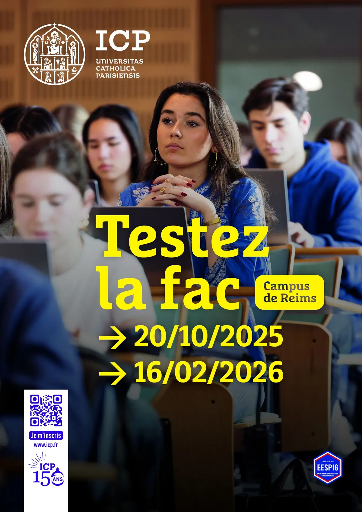 Testez la fac à l'ICP campus de Reims