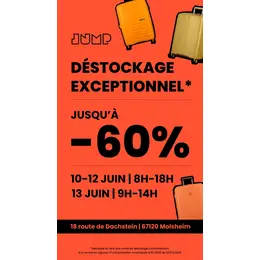 Vente au déballage JUMP BAGAGES