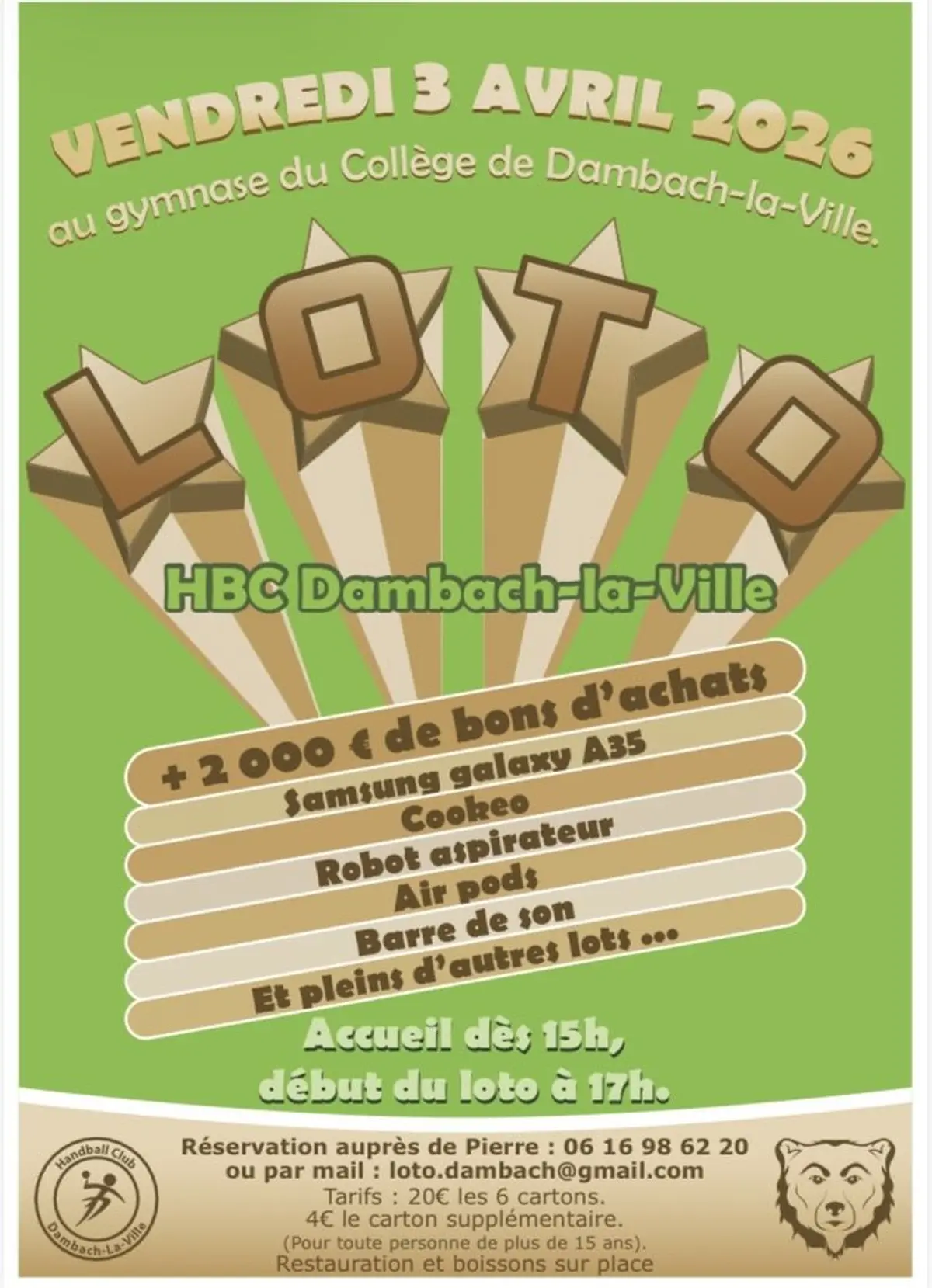 Loto du HBC Dambach la ville