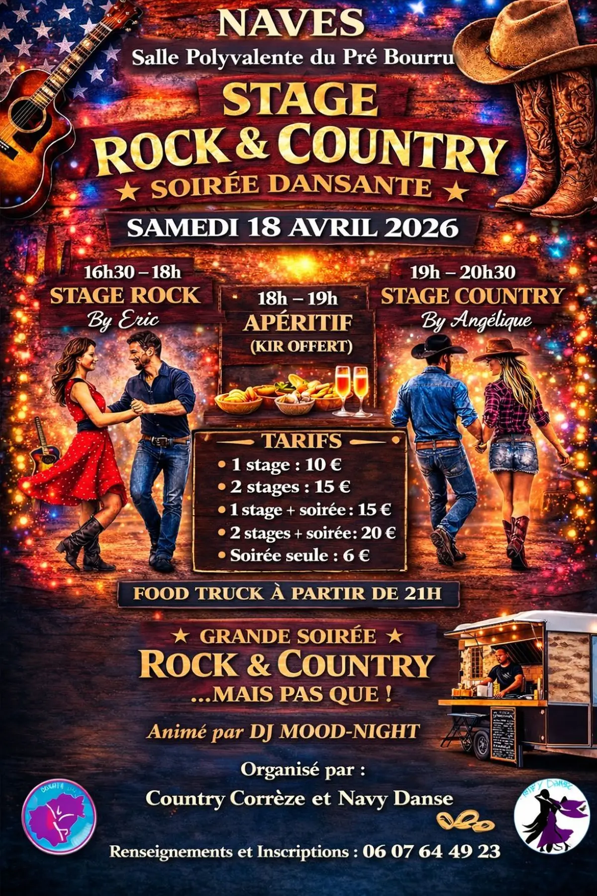 Une belle soirée Rock & Country à partager ensemble le 18 avril !