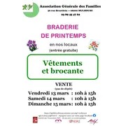 Braderie de printemps