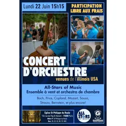 Concert de 2 Orchestres venus de l’illinois USA