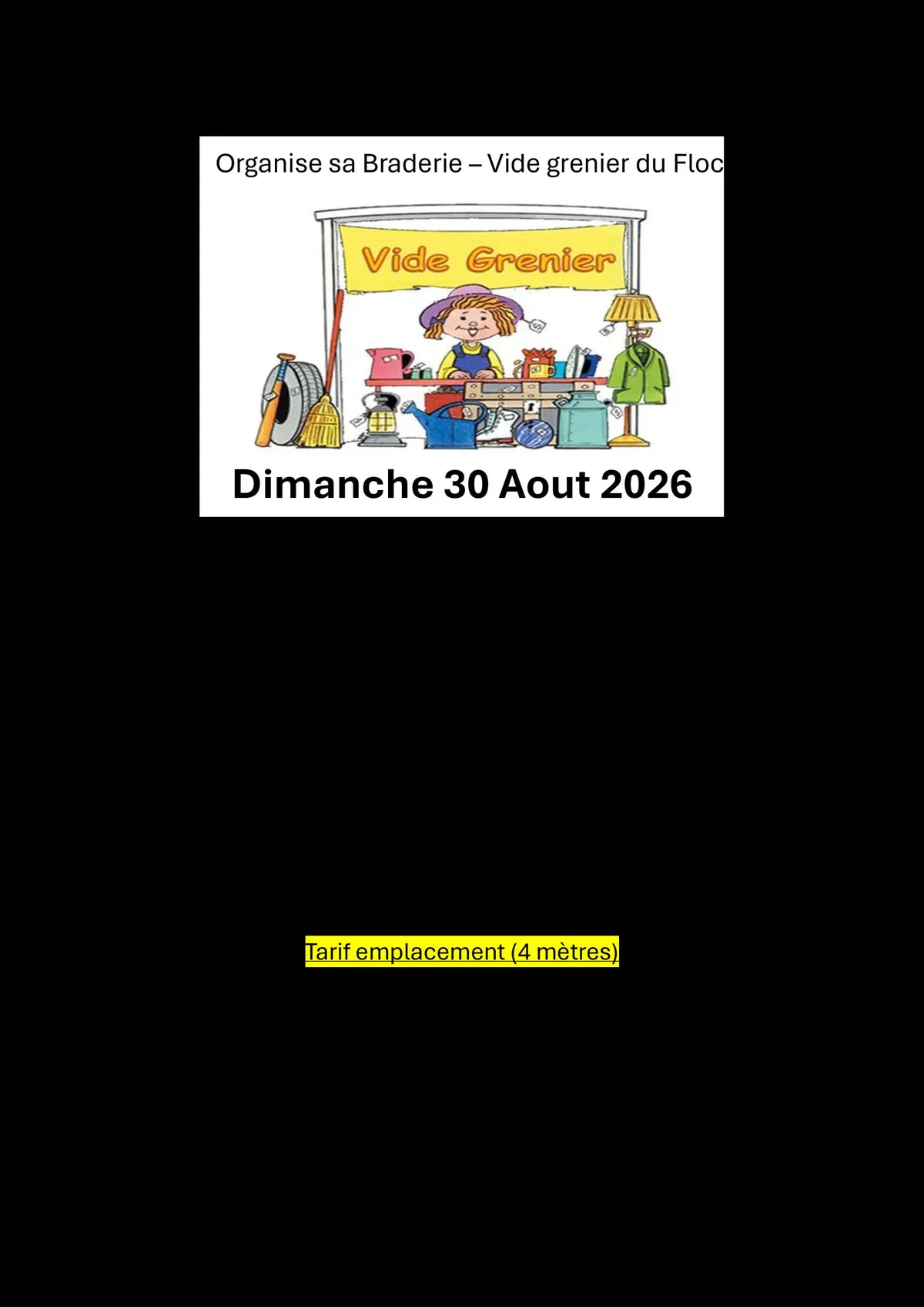 Braderie vide greniers du Flocon