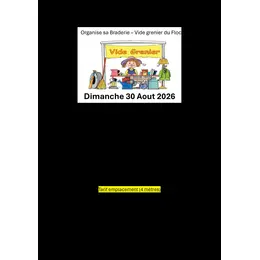 Braderie vide greniers du Flocon