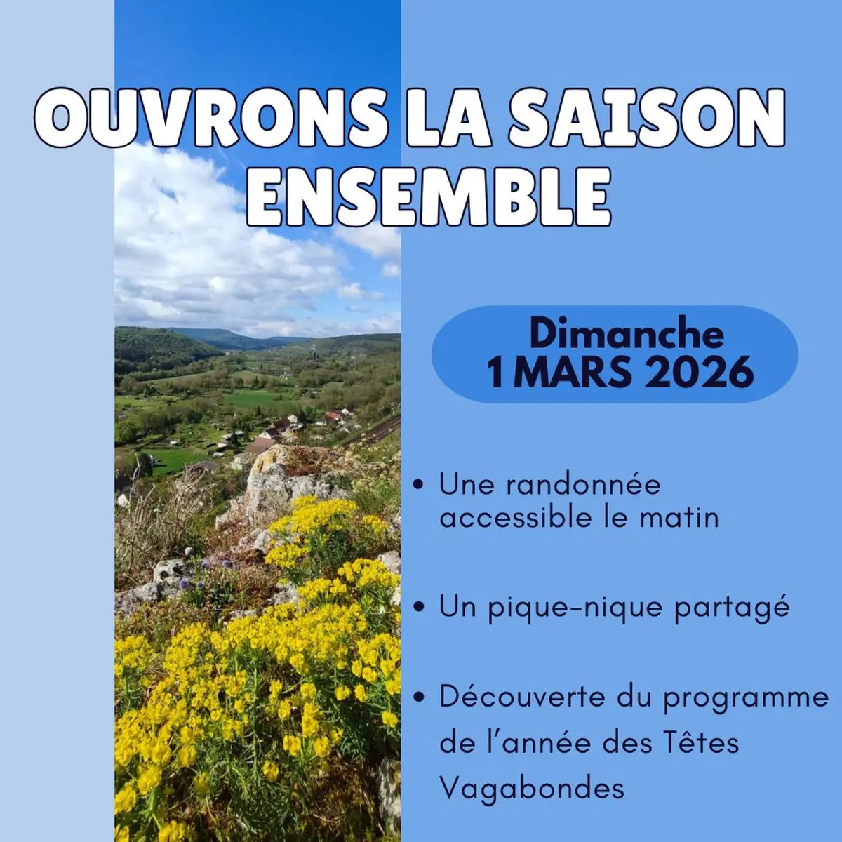 Randonnée d'ouverture saison 2026