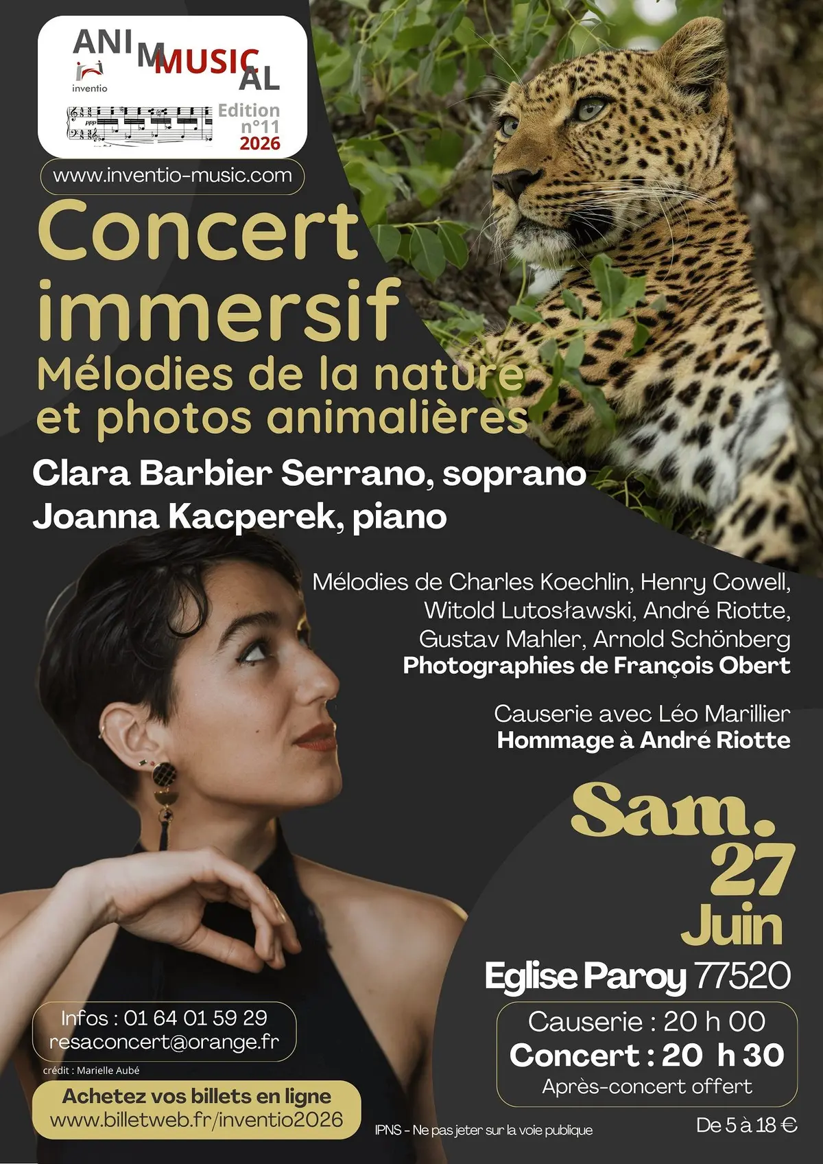 Concert immersif : mélodies de la nature et photographies animalières