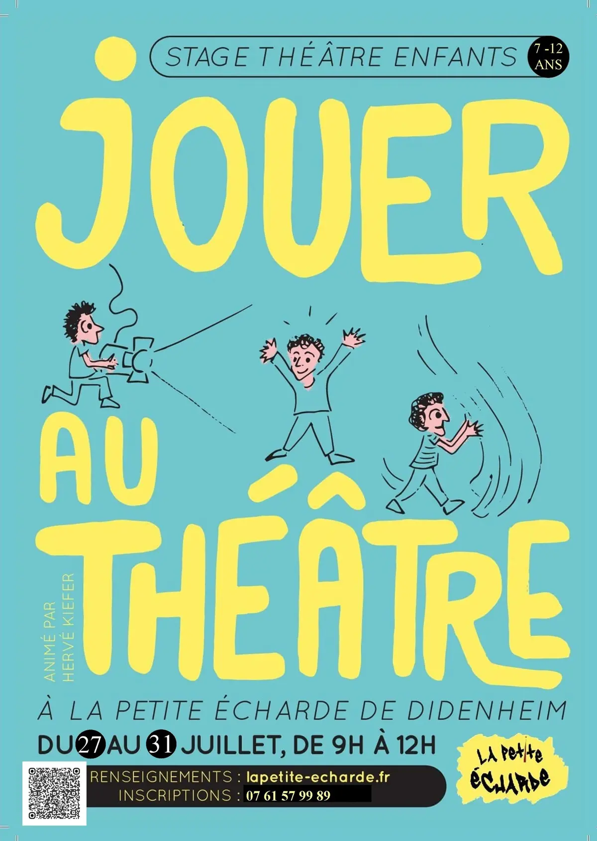 Stage d'été théâtre enfants 7-12 ans à a Petite echarde de Didenheim