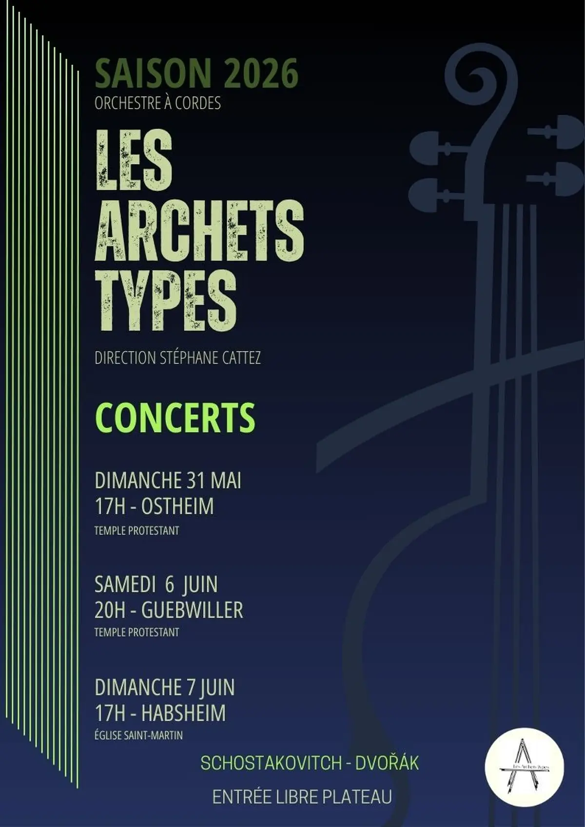 Concert de l'Orchestre à cordes Les Archets Types