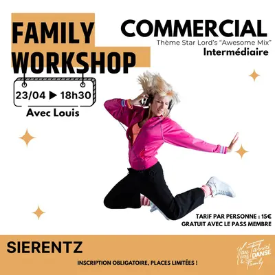Family Workshop – Commercial Niveau intermédiaire – Thème Star-Lord Awesome Mix