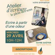 Atelier d'écriture sensoriel