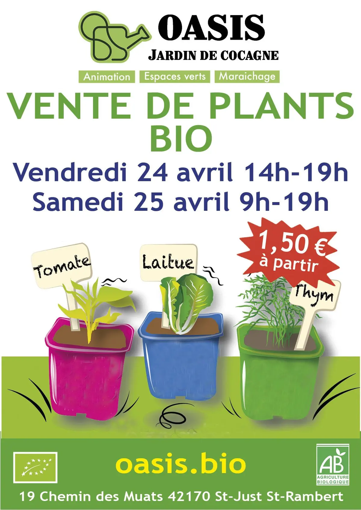 Vente de plants bio