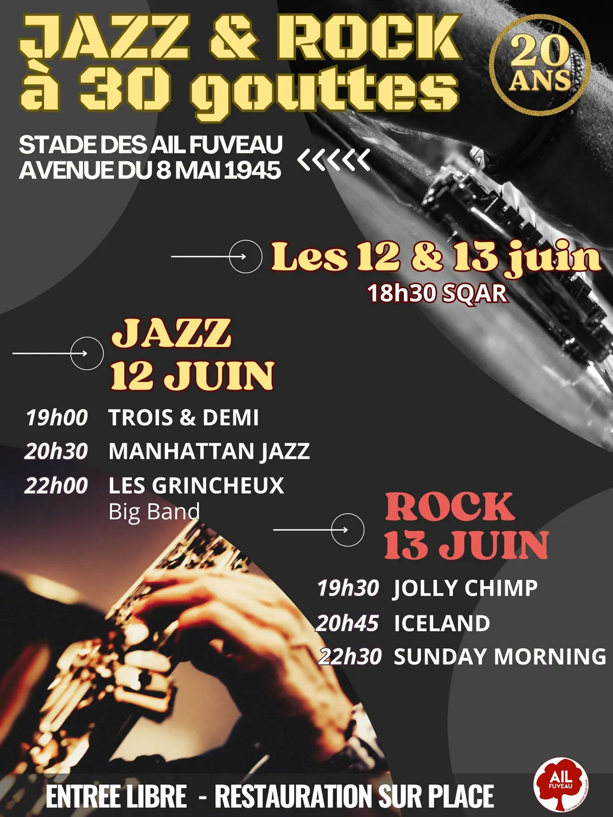Jazz et Rock à 30 Gouttes - concerts