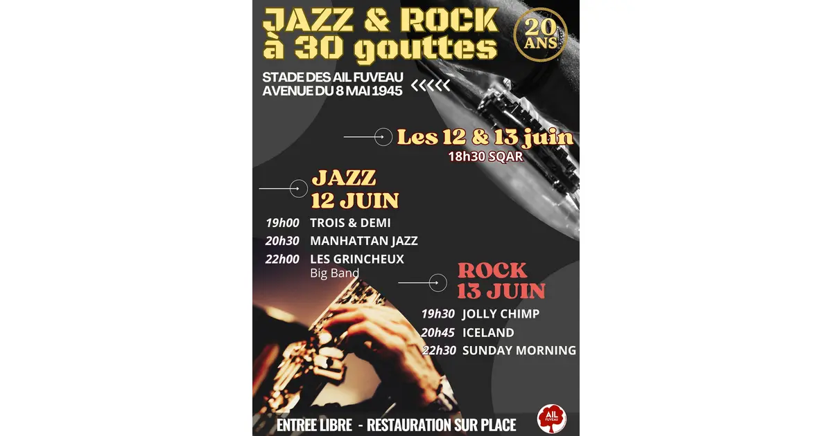 Jazz et Rock à 30 Gouttes - concerts