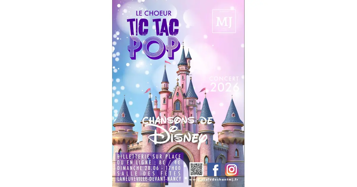 Choeur TIC TAC POP, chansons de DISNEY