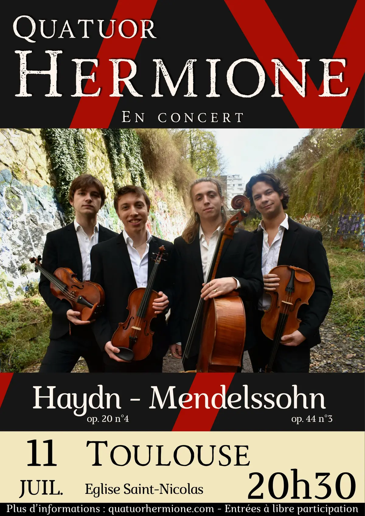 Concert quatuor Hermione 