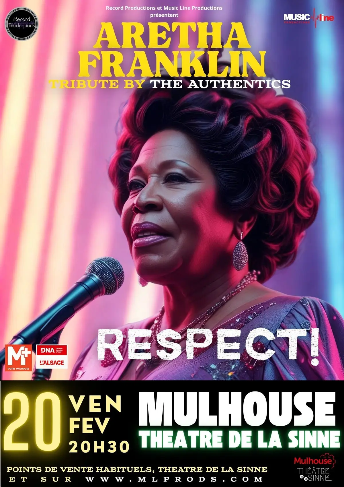 Aretha Franklin Tribute '' RESPECT'' - MULHOUSE
