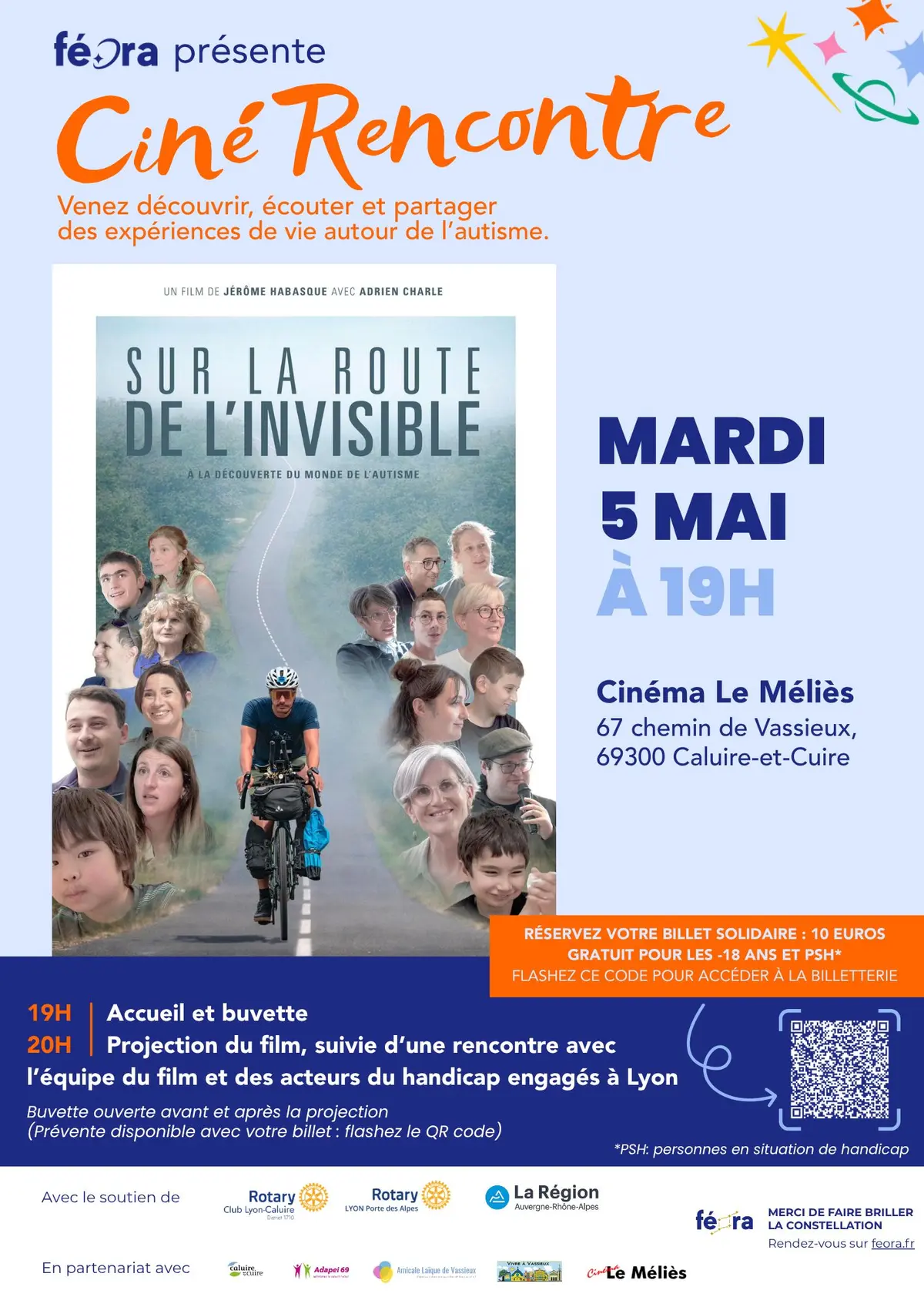 Ciné-rencontre autour de l’autisme – 5 mai à Caluire
