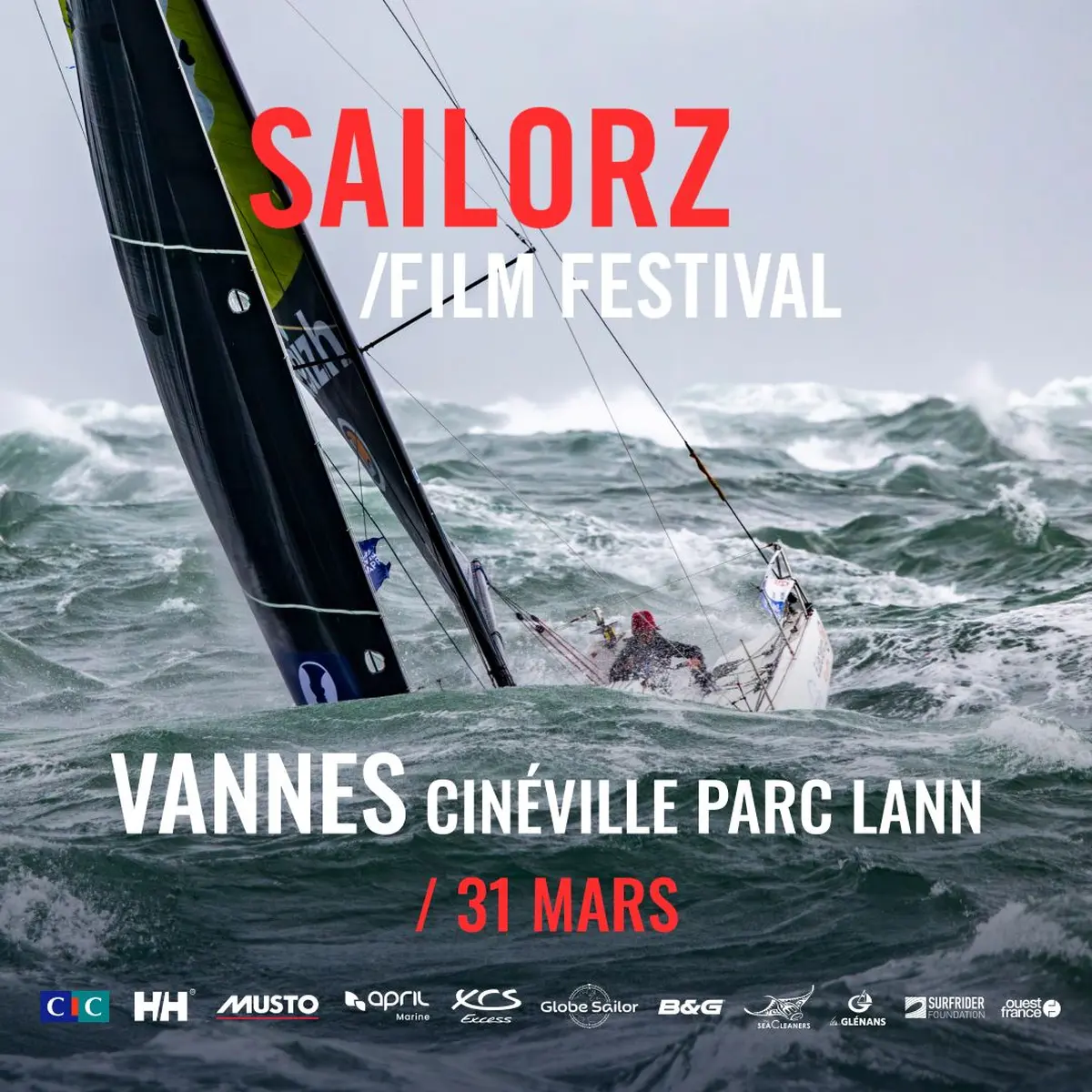 Sailorz Film Festival 2026 Vannes - La voile de compétition sur écran géant