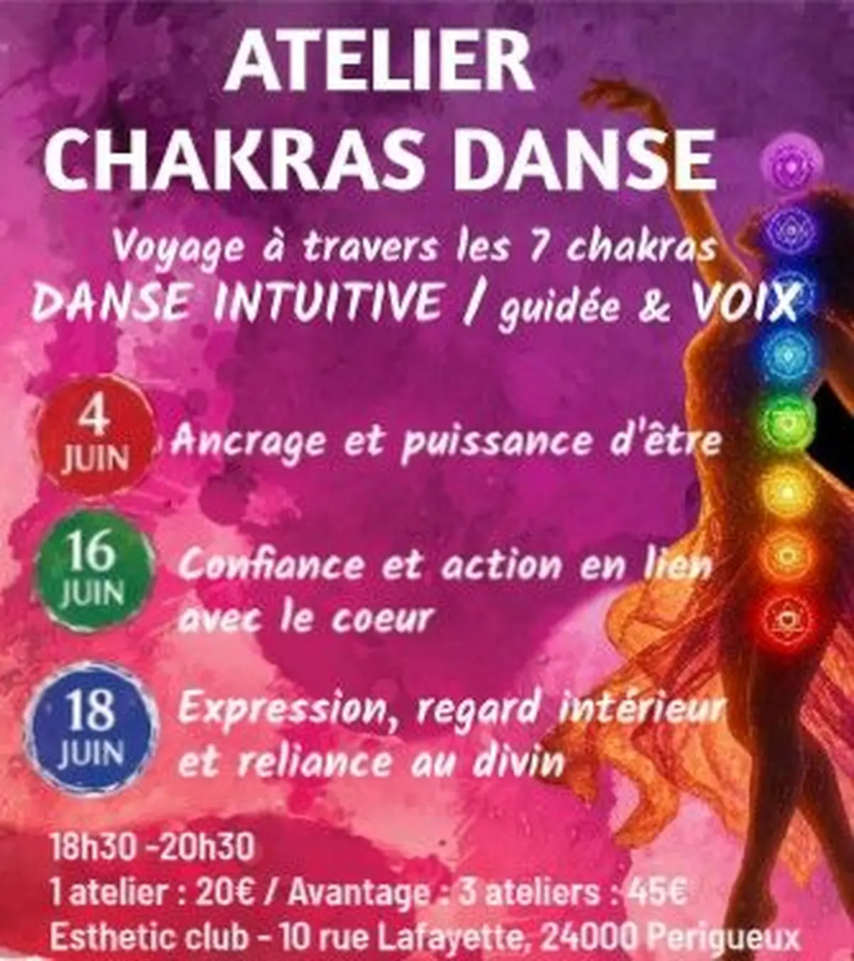 Atelier Chakras Danse