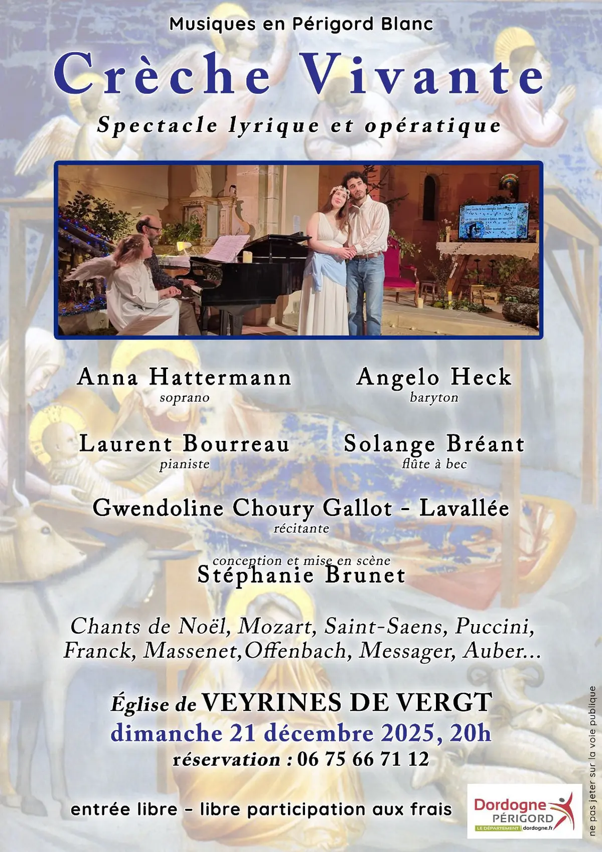 Crèches vivantes lyriques, opératiques et interactives avec le public