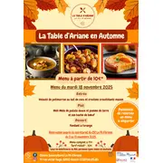 La Table d'Ariane en Automne