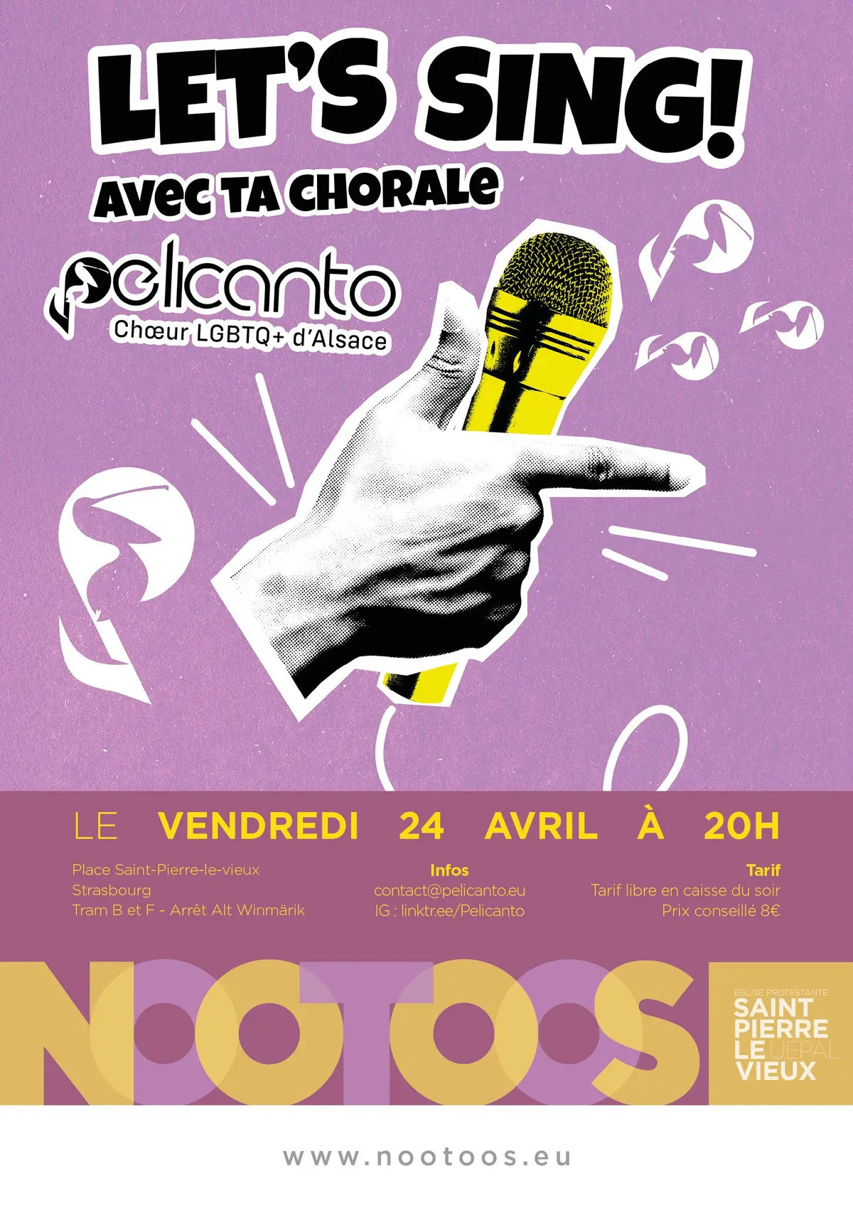 Let's sing  avec ta chorale PELICANTO à Nootoos