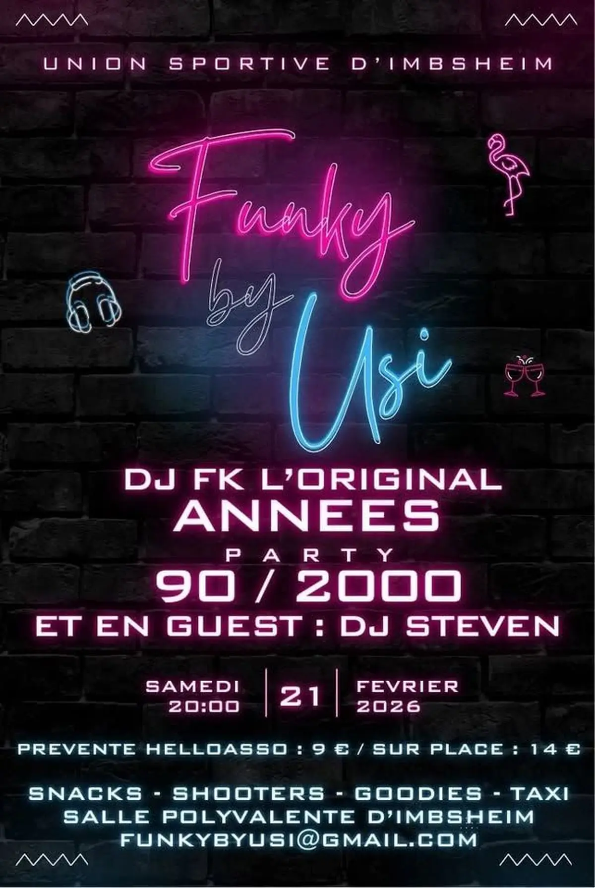 Soirée années 90-2000 Funky by USI