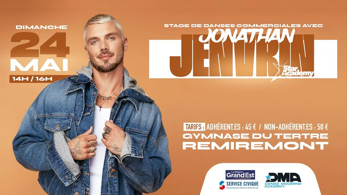Stage de danses commerciales avec Jonathan Jenvrin