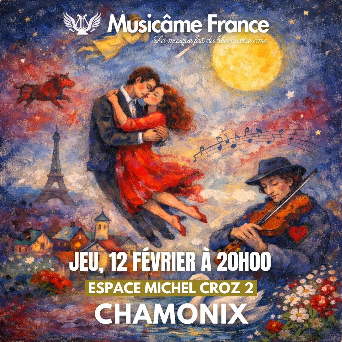 Concert Musicâme à Chamonix : Feu, Passion & Tendresse