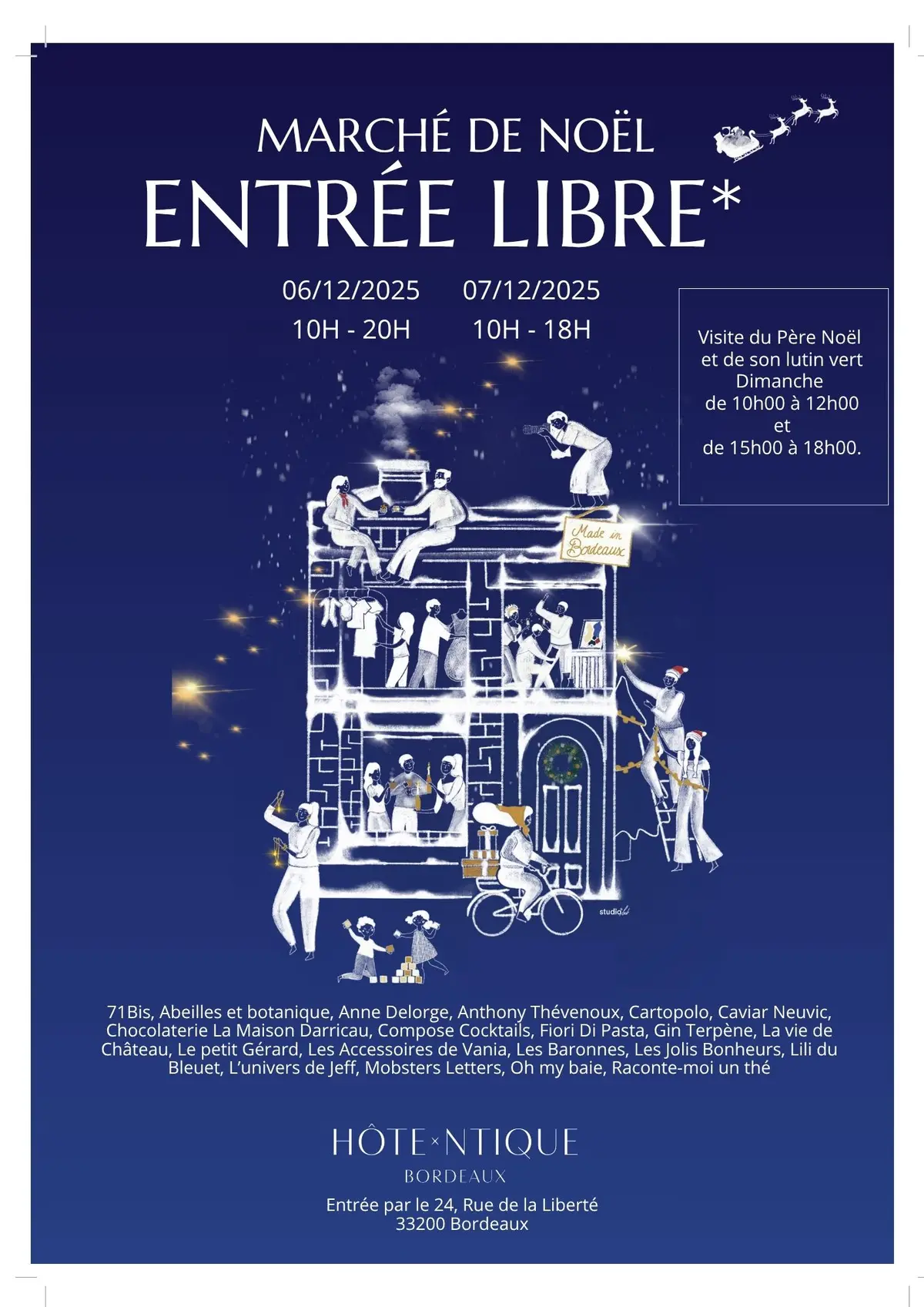 Hôtentique Bordeaux Marché de Noël Bordeaux 2025