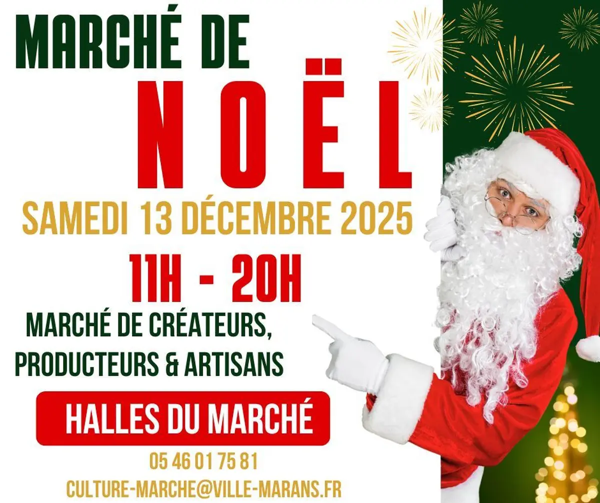 Marché de Noël - Marans - 13/12/25 + Feu d'artifice