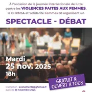 Spectacle - Débat sur la thématique des violences faites aux femmes