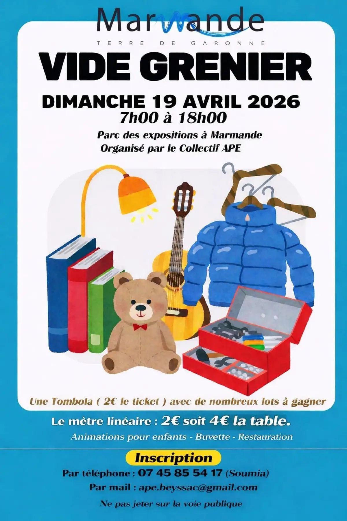 Vide-grenier Collectif APE de Marmande 