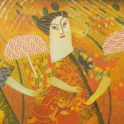 Dessins originaux sur toile de lin- Aurélia Grandin