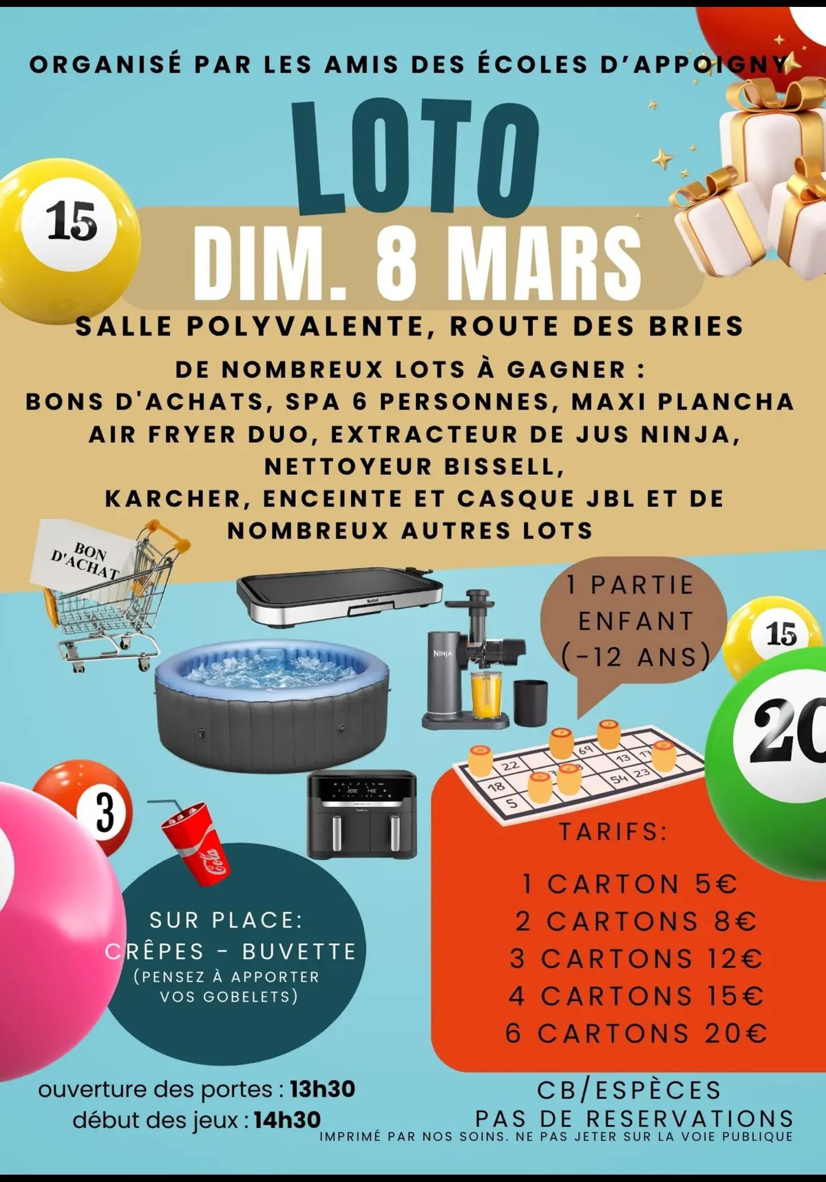 Loto des amis des écoles d’Appoigny 