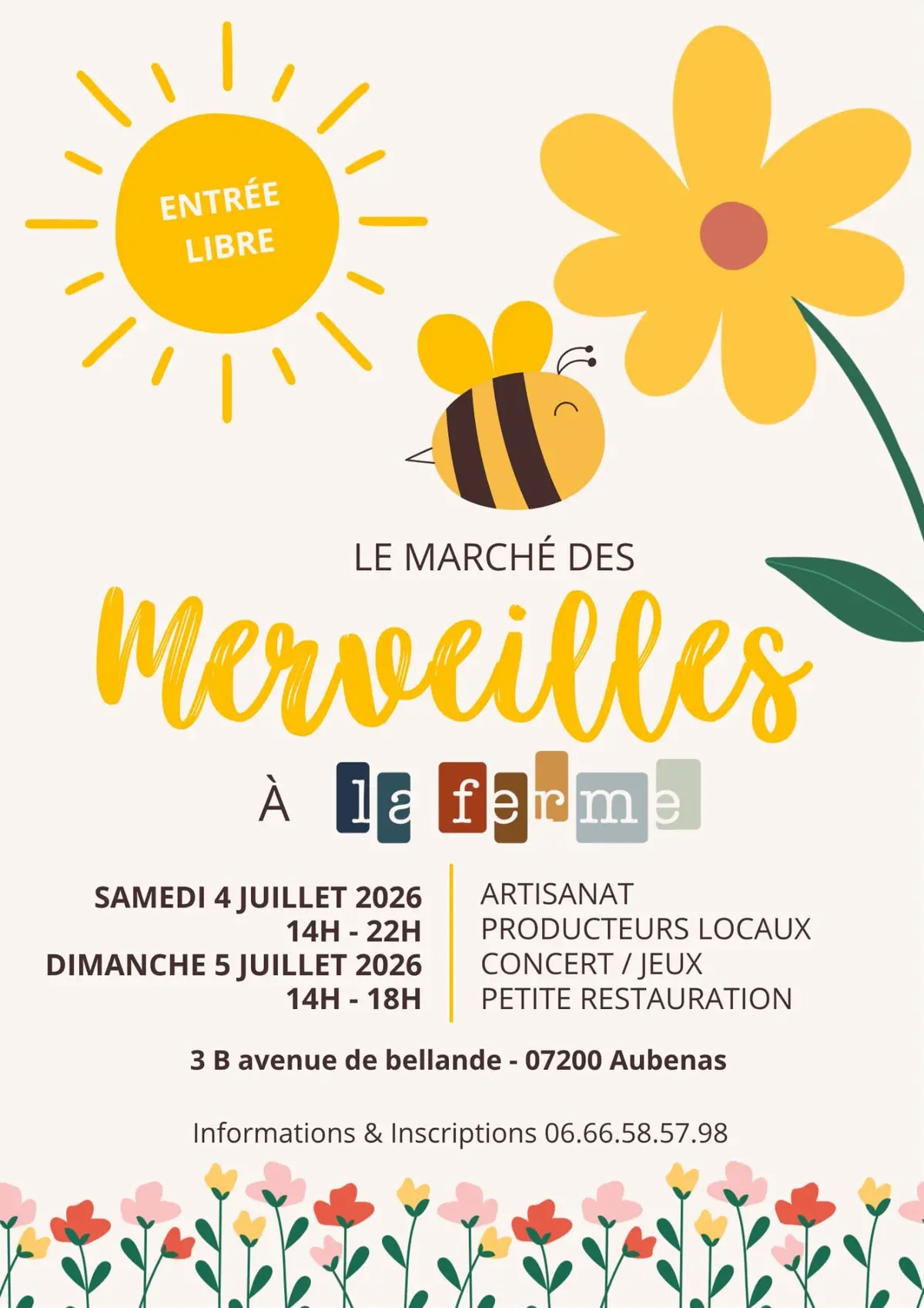 Marché des artisans et créateurs del a ferme