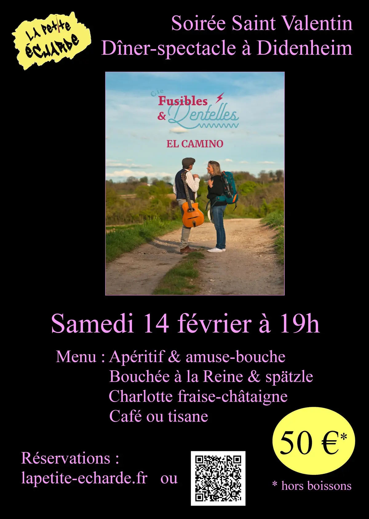 Dîner spectacle de la Saint Valentin