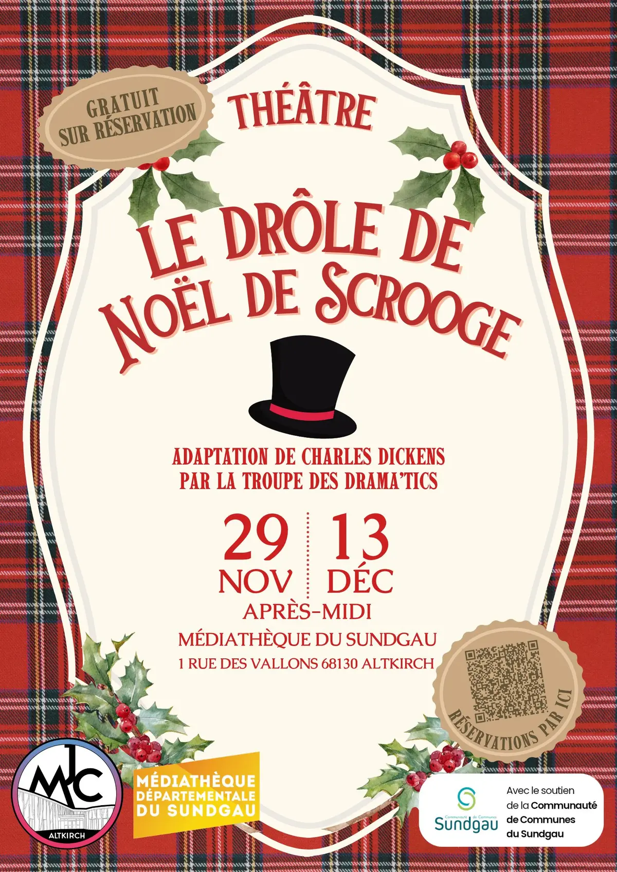 Le Drôle de Noël de Scrooge (théâtre famille)