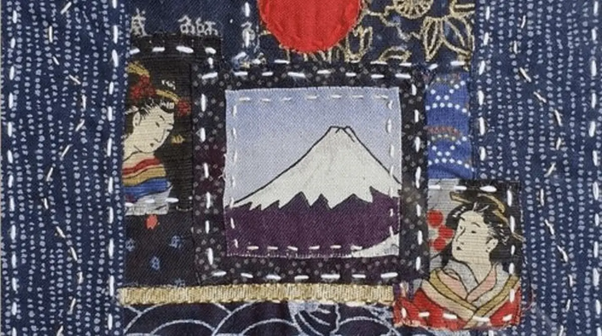 Tableau en patchwork japonais
