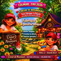 Coeur de Nounours - l'Atelier à Peluches à la FAV 2026 de Colmar &copy; IA & JM Muller