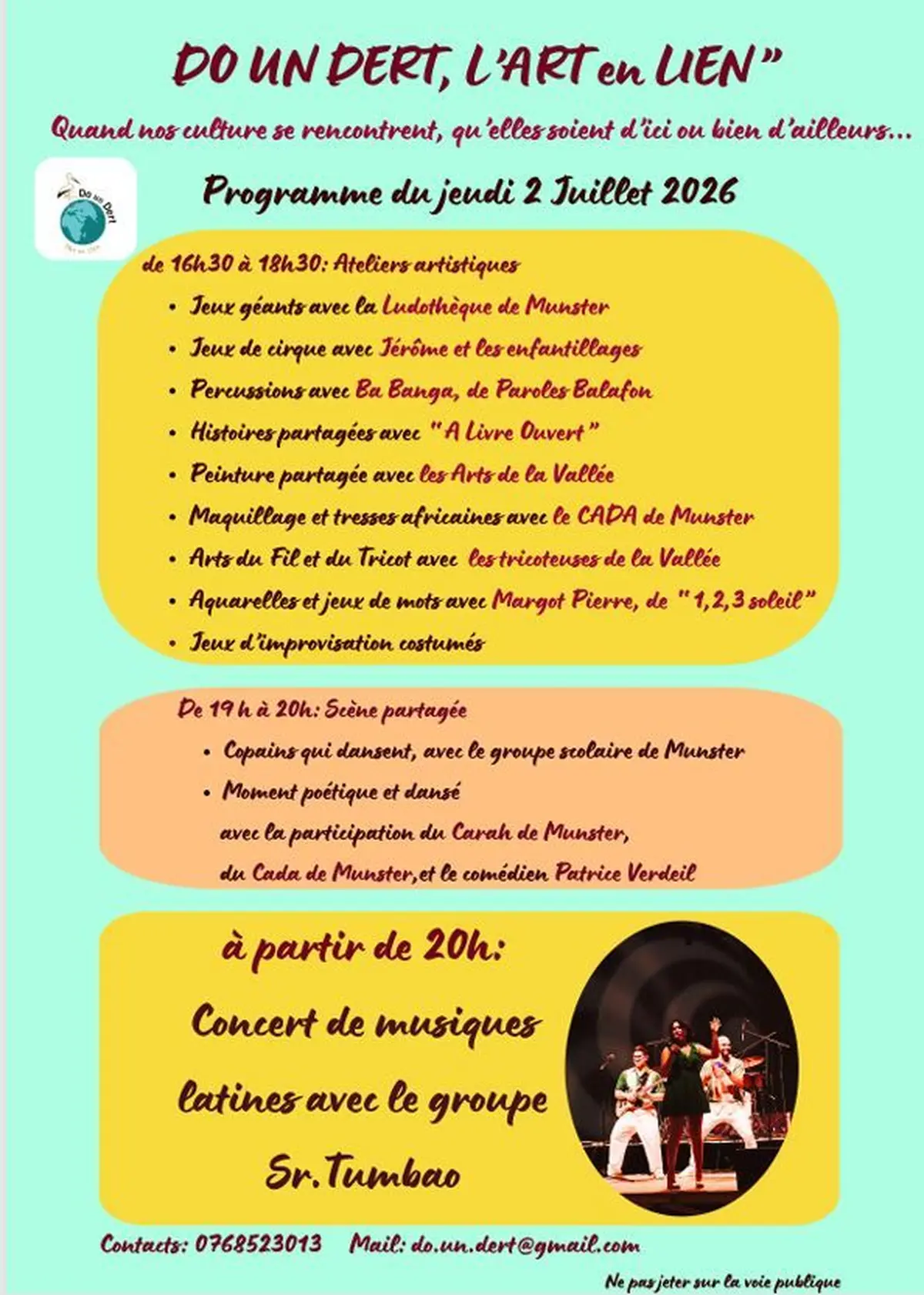 Premier Jeudi du Parc de l'été 2026: Do un Dert en fête