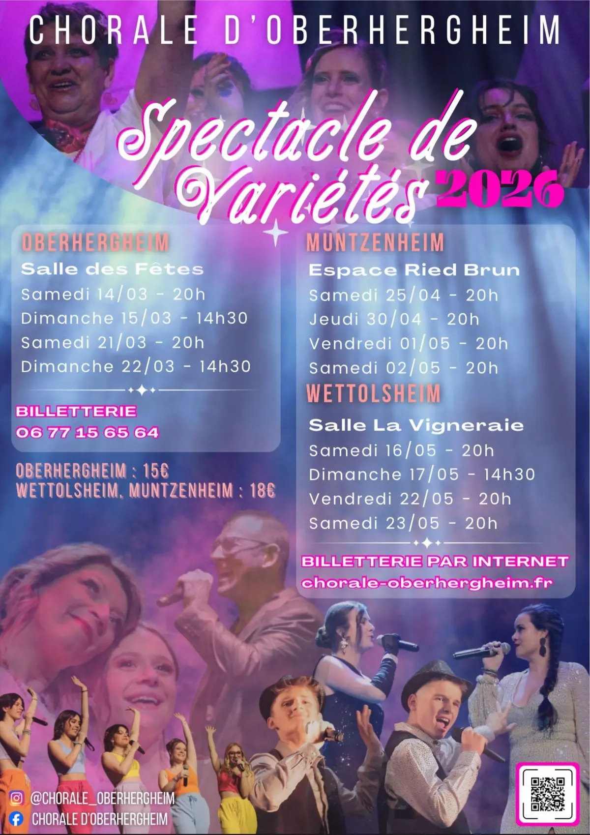 Spectacles de variétés Chorale Sainte Cécile Oberhergheim