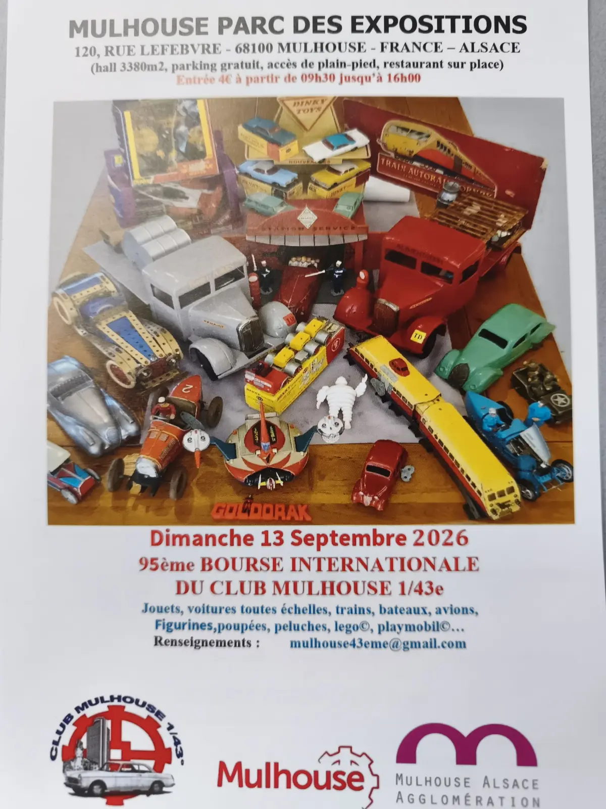 95eme bourse miniatures jouets Autos, trains, bateau, avions, figurines...