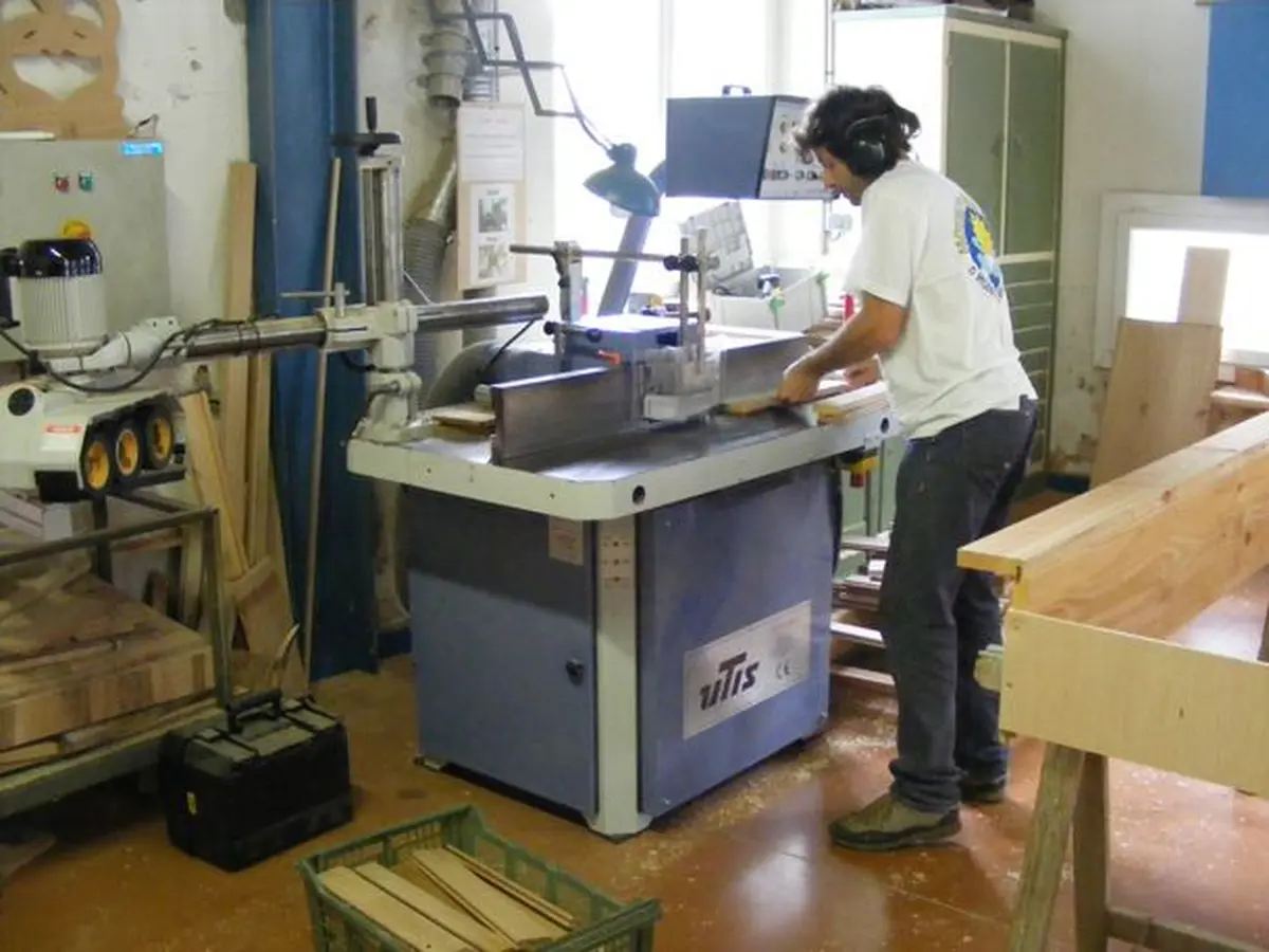 Visite de l’atelier de la menuiserie associative