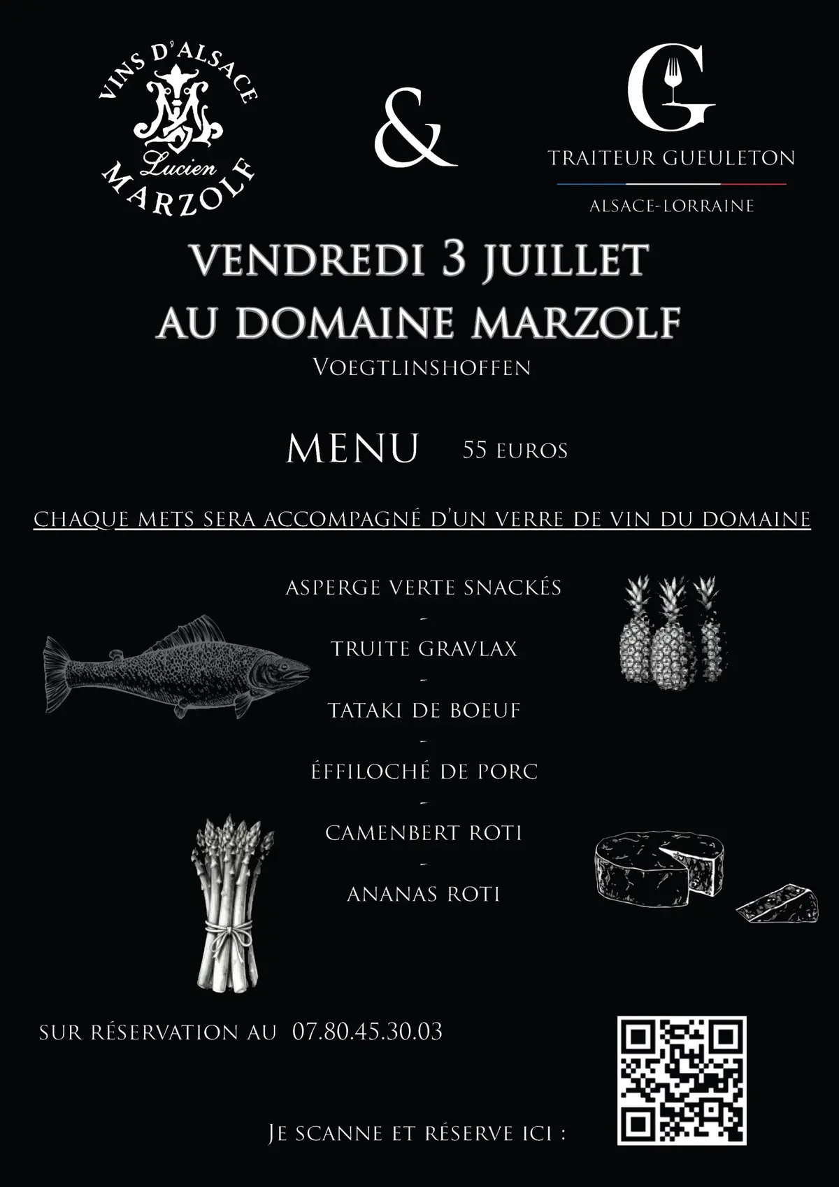 Apéro Gourmand : accord brasero Gueuleton & vins Marzolf