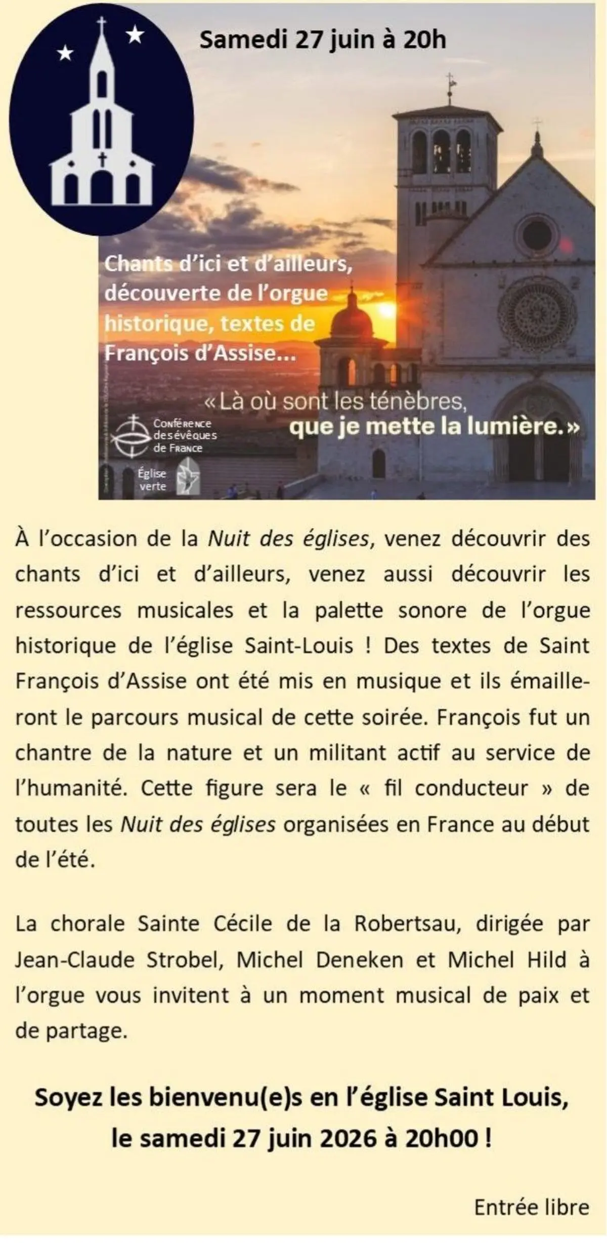 Nuit des églises à Strasbourg