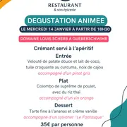 Soirée viticole avec le domaine LOUIS SCHERB de Gueberschwihr