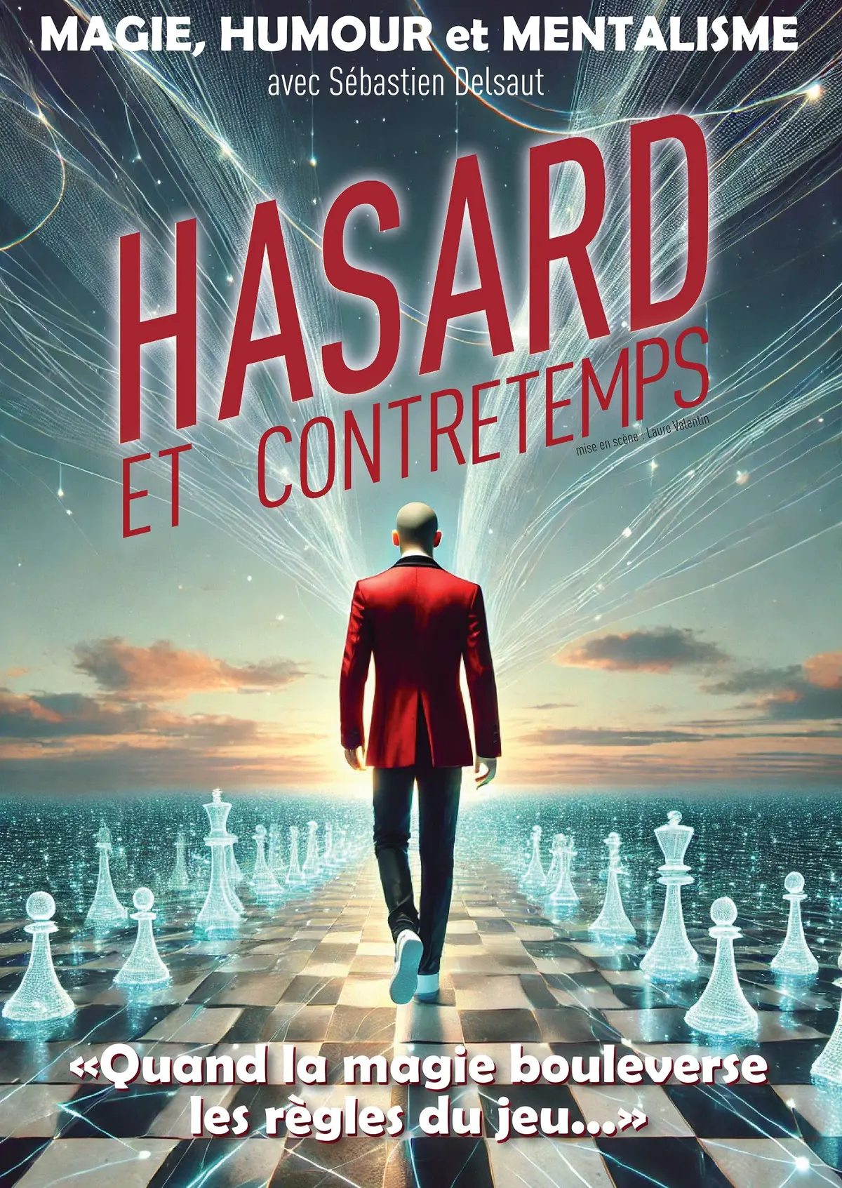S. Delsaut et son spectacle Hasard et contretemps au Cinevox Theatre d'Avignon