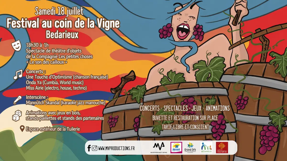 Une Touche d'Optimisme pour le Festival «Au Coin de la Vigne» le 18 Juillet !